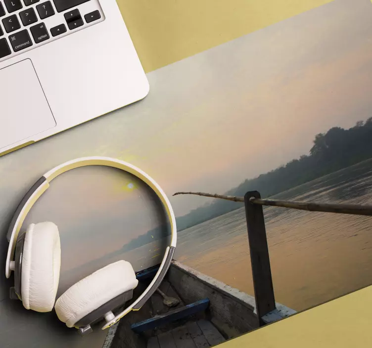 Tappetino mouse originale paesaggio fluviale serene - TenStickers