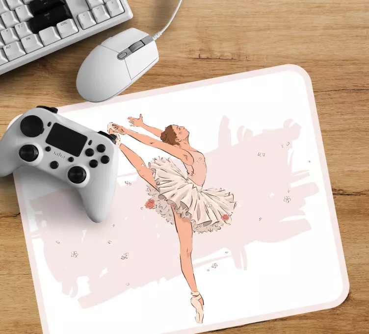 Tappetino mouse originale posizione di danza ballerina - TenStickers