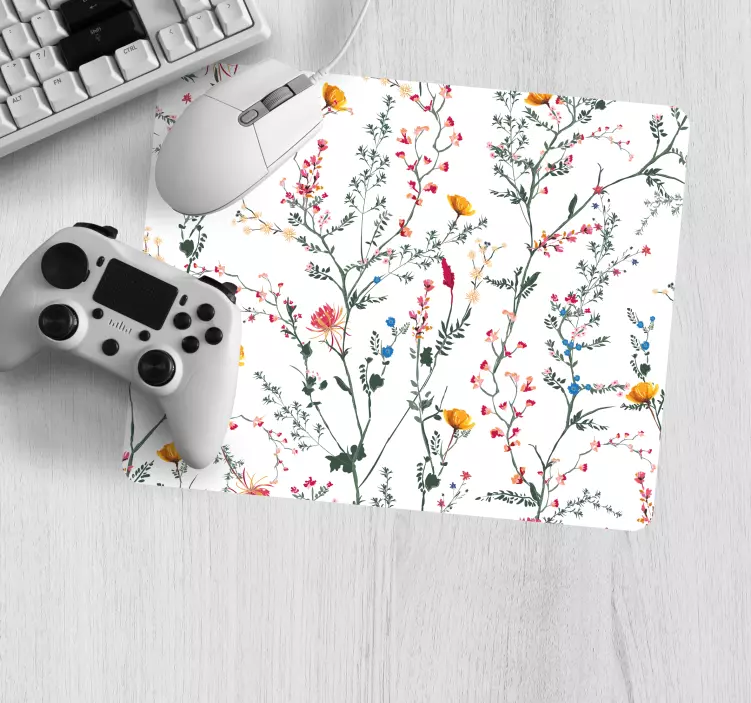 Tappetino mouse originale superficie botanica testurizzata - TenStickers
