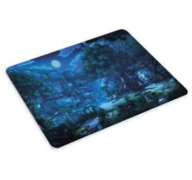 Tappetino mouse anime foresta sereno crepuscolo - TenStickers