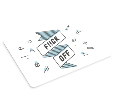 Tappetino mouse con frase messaggio audace - TenStickers