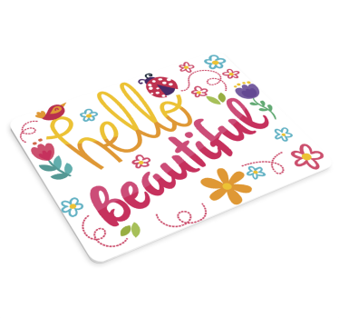 Tappetino mouse con frase Ciao bello - TenStickers