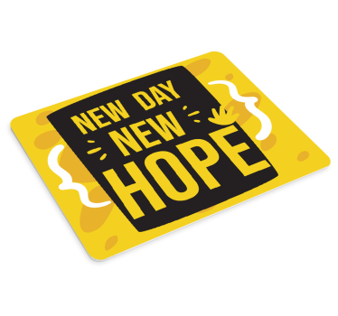 Tappetino mouse con frase arte con citazione ispiratrice - TenStickers
