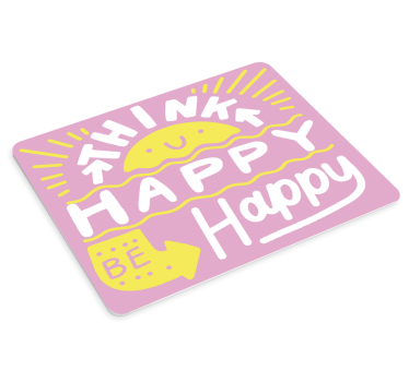 Tappetino mouse con frase Pensare positivo - TenStickers