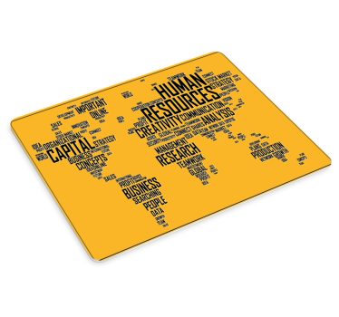 Tappetino mouse con frase mappa delle idee aziendali - TenStickers