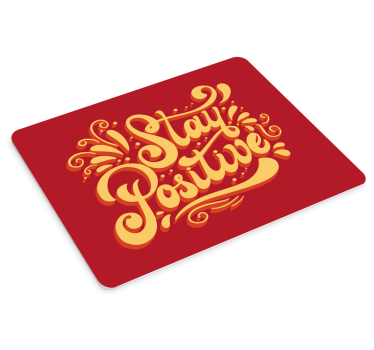 Tappetino mouse con frase messaggio positivo - TenStickers