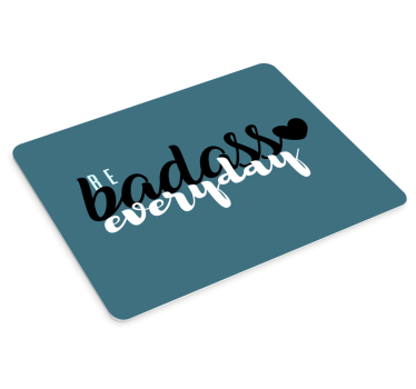 Tappetino mouse con frase dichiarazione potente - TenStickers