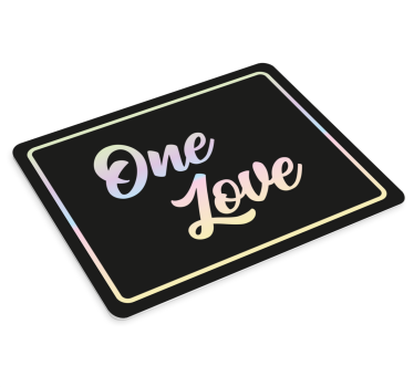 Tappetino mouse con frase un amore citazione - TenStickers