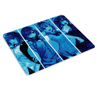 Tappetino gaming Anime ragazze blu - TenStickers