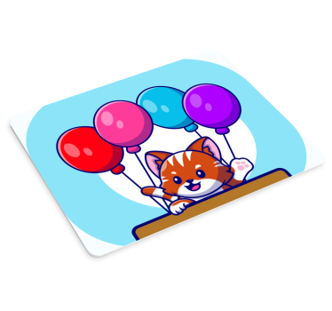 Tappetino mouse anime palloncini gatti carini - TenStickers