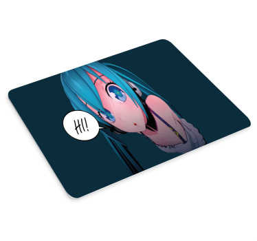 Tappetino mouse anime saluto personaggi anime - TenStickers