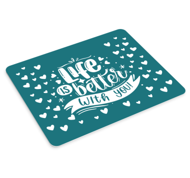 Tappetino mouse con frase espressione di vita sincera - TenStickers