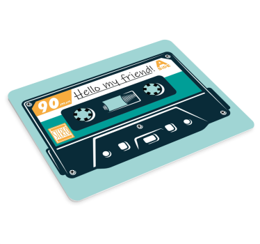 Tappetino mouse con frase citazione cassetta audio classica - TenStickers