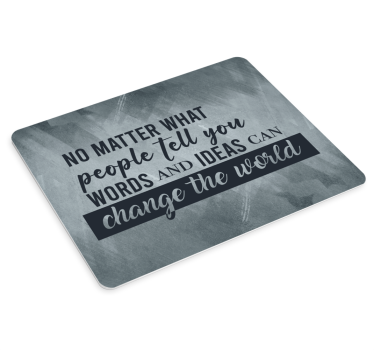 Tappetino mouse con frase Citazione della società dei poeti morti - TenStickers