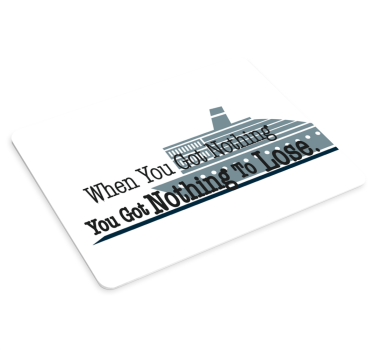 Tappetino mouse con frase grafica motivazionale - TenStickers