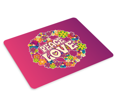 Tappetino mouse con frase armonia botanica vibrante - TenStickers