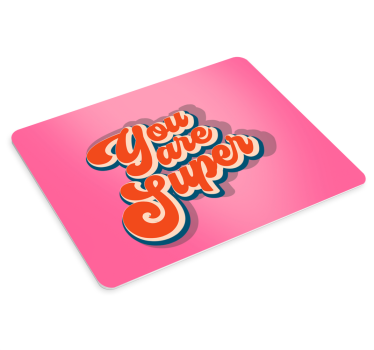 Tappetino mouse con frase di affermazione positiva - TenStickers