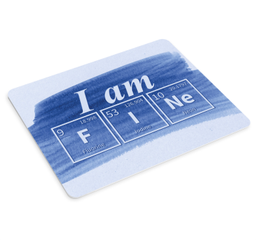 Tappetino mouse con frase tabella periodica citazione - TenStickers