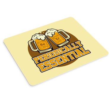 Tappetino mouse con frase chimica della birra - TenStickers