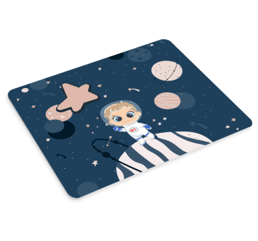 Tappetino mouse anime personaggio astronauta carino - TenStickers