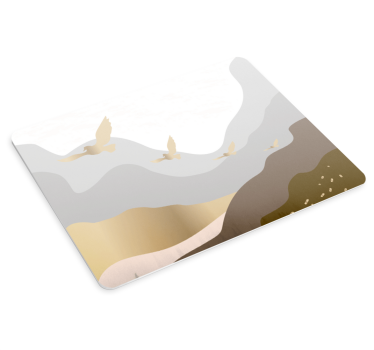 Tappetino mouse con frase paesaggio naturale fluente - TenStickers