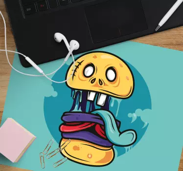 Tappetino mouse anime figura teschio animato - TenStickers