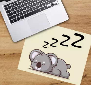 Tappetino mouse anime illustrazione koala che dorme - TenStickers