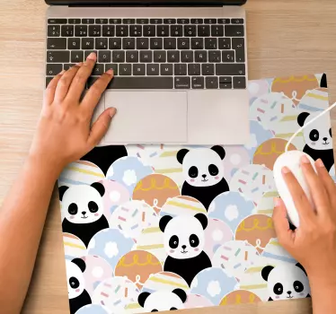 Tappetino mouse anime motivo panda carino - TenStickers