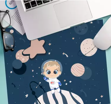 Tappetino mouse anime personaggio astronauta carino - TenStickers
