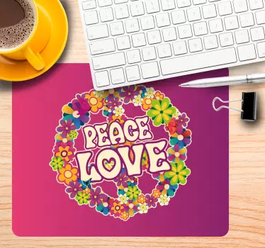 Tappetino mouse con frase armonia botanica vibrante - TenStickers