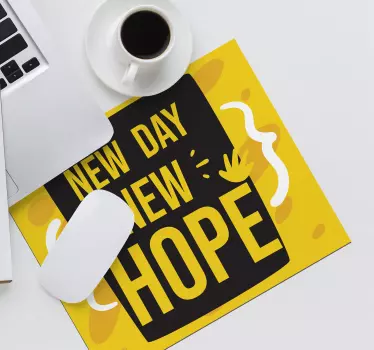 Tappetino mouse con frase arte con citazione ispiratrice - TenStickers