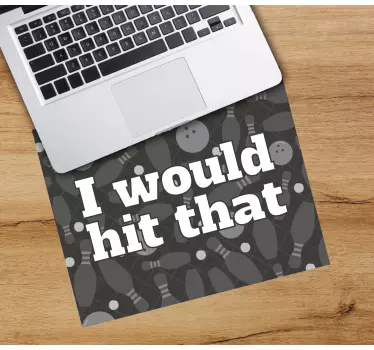 Tappetino mouse con frase citazione bowling - TenStickers