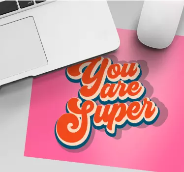 Tappetino mouse con frase di affermazione positiva - TenStickers