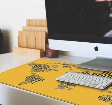 Tappetino mouse con frase mappa delle idee aziendali - TenStickers