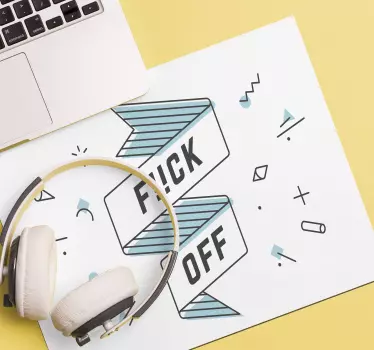 Tappetino mouse con frase messaggio audace - TenStickers