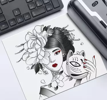 Tappetino per mouse anime Ragazza anime gotica - TenStickers