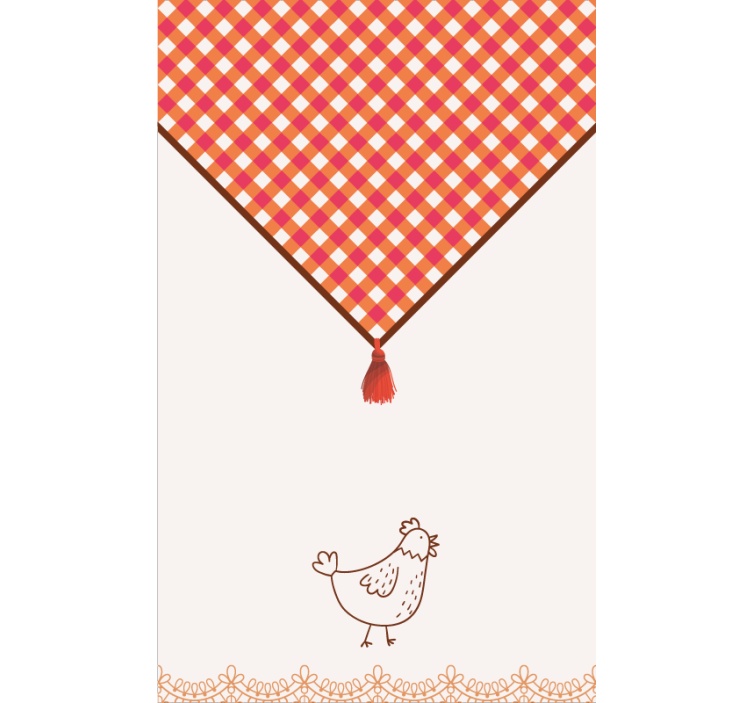 Tenda a rullo cucina stile tradizionale di campagna - TenStickers