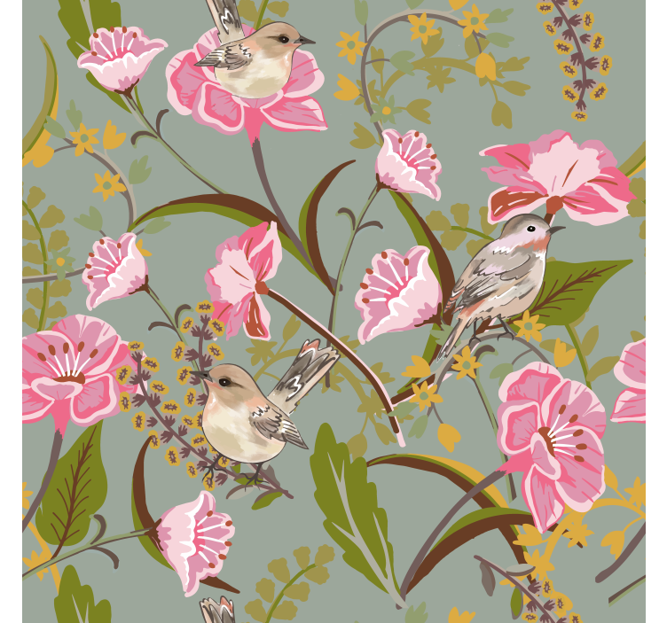 Tenda a rullo cucina fiori - TenStickers