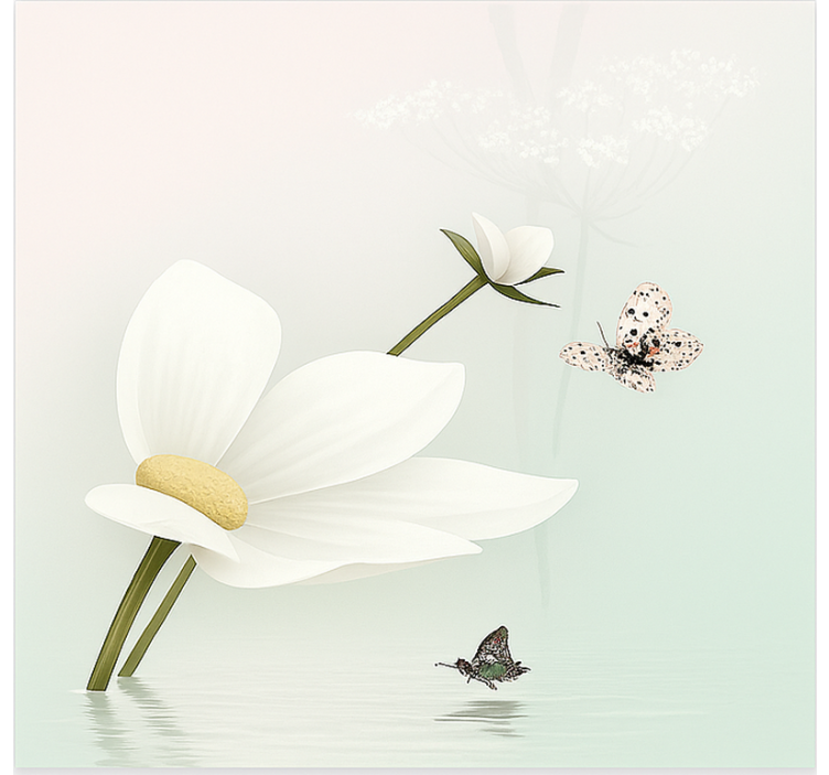 Tenda a rullo cucina riflessi eterei di margherite - TenStickers