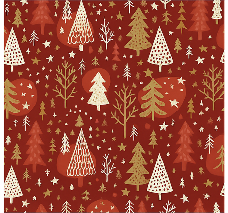 Tenda a rullo soggiorno icone festive verdi - TenStickers