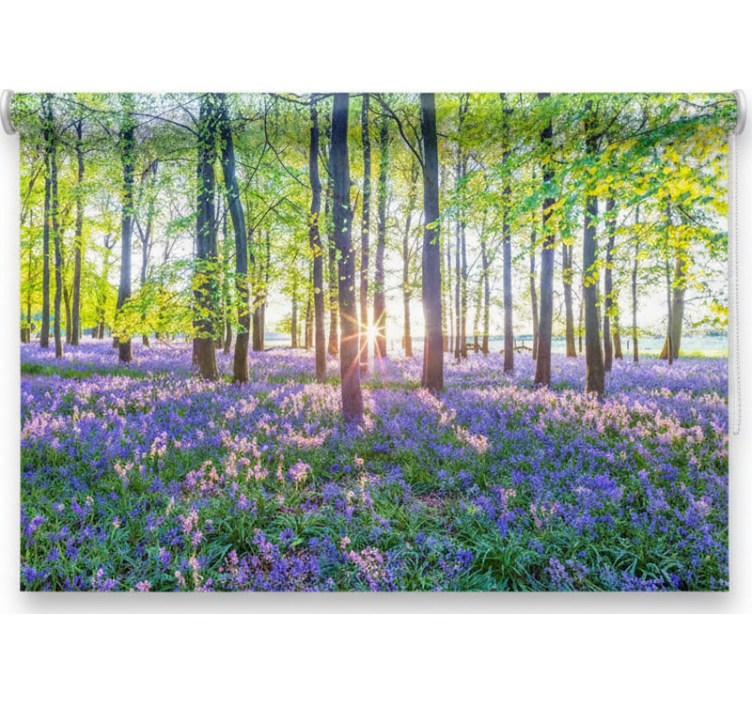 Tenda a rullo alberi modernismo ispirato alla natura - TenStickers