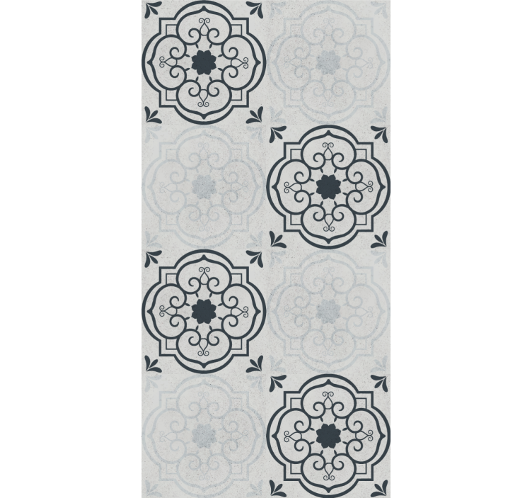 Tenda a rullo cucina piastrelle grigie eleganti - TenStickers