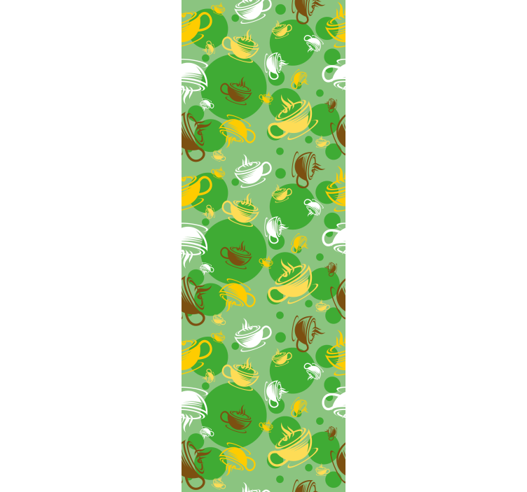 Tenda a rullo cucina collezione tazze da caffè - TenStickers