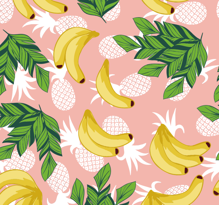Tenda a rullo cucina foliage di frutta tropicale - TenStickers
