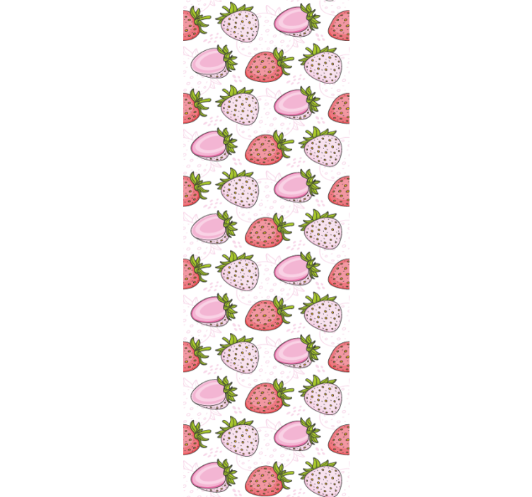 Tenda a rullo cucina motivi fragola - TenStickers