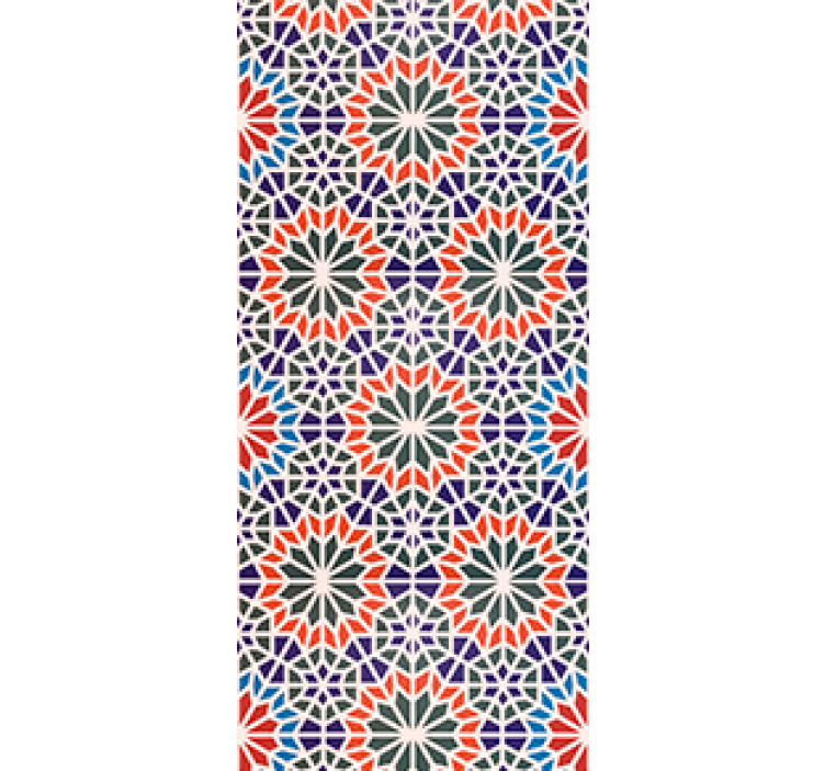 Tenda a rullo cucina piastrelle colorate e cool - TenStickers