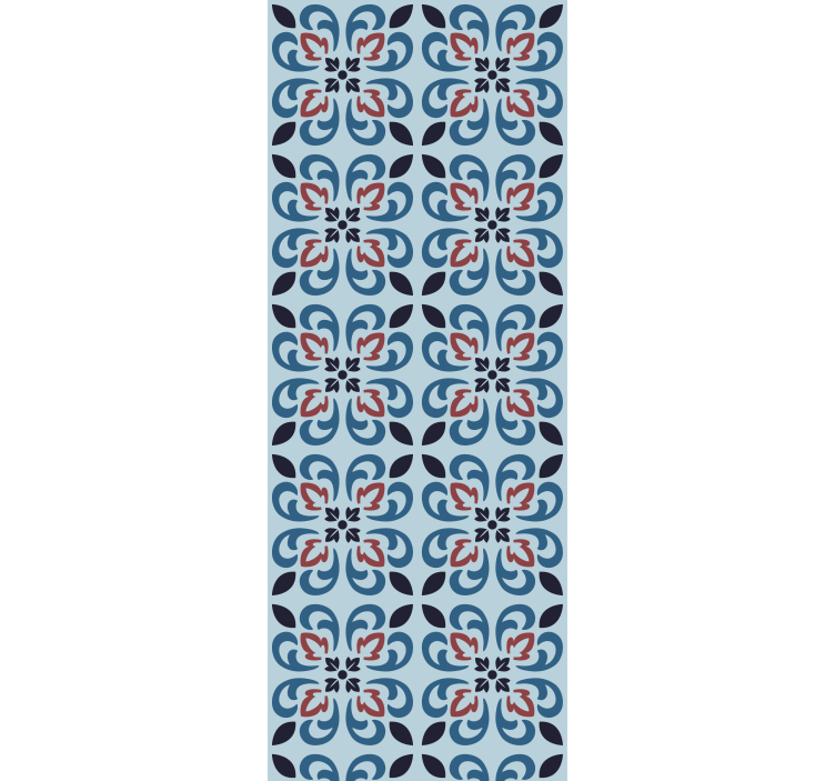 Tenda a rullo cucina piastrelle portoghesi turchesi - TenStickers