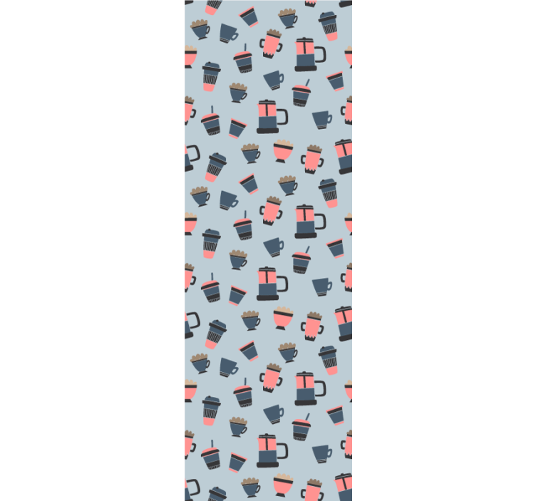 Tenda a rullo cucina motivo caffè da asporto - TenStickers