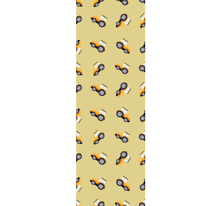 Tenda a rullo cameretta camion da costruzione carini - TenStickers