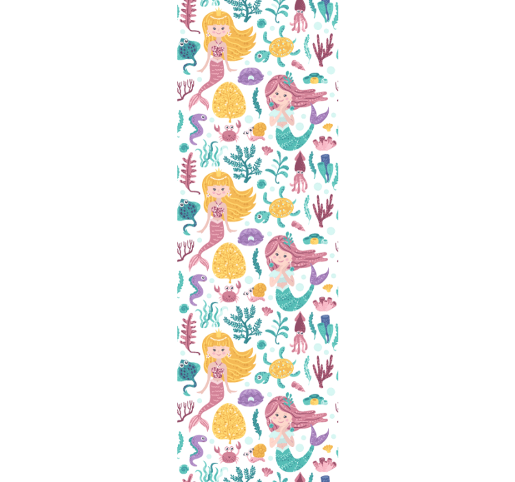 Tenda a rullo cameretta avventura sirenetta - TenStickers